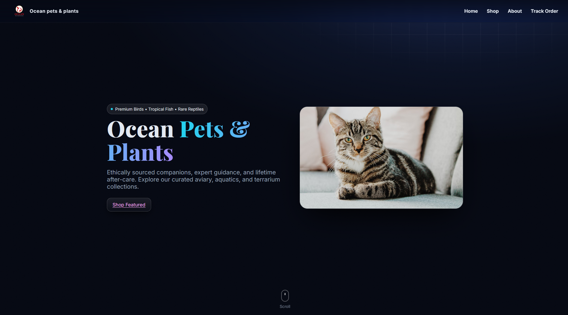 OceanPets product view